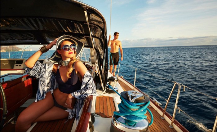 Girl on a boat