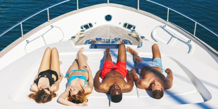 Swinger party on a yacht