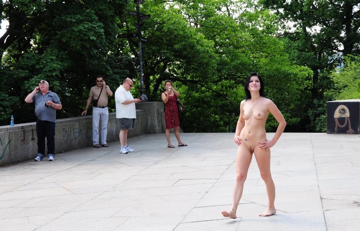 Girls are exposed in public
