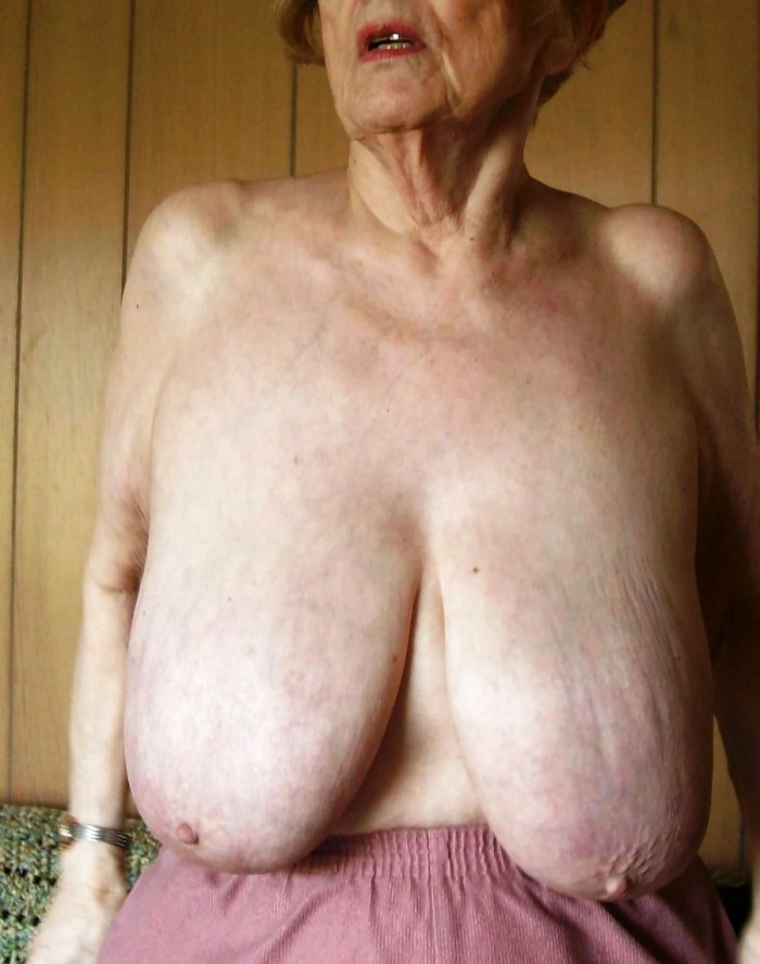Old women with big saggy tits