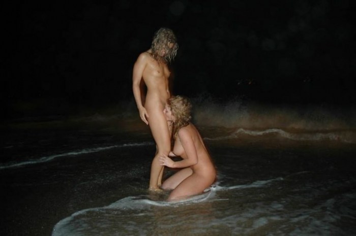 Naked wife on the street on the night Private