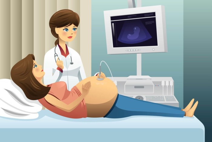 Checking pregnant women