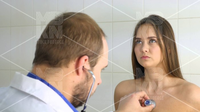Naked old man CFNM medical examination
