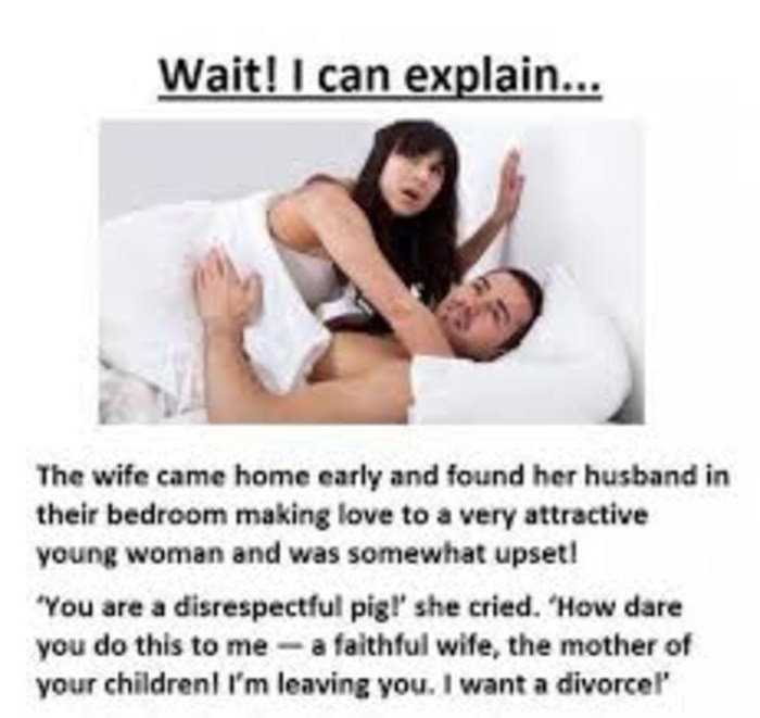 The bride is cheating on the groom