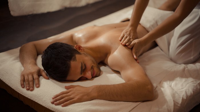 Anal massage to a man