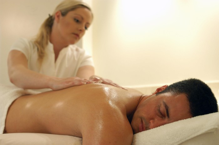 Erotic massage to a man