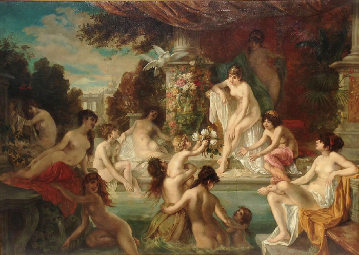 Pornographic painting harem boys