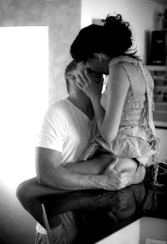 Passionate hugs