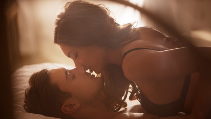 Love passions in bed