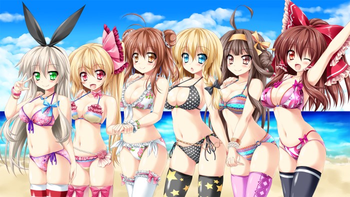 Minor girls with large