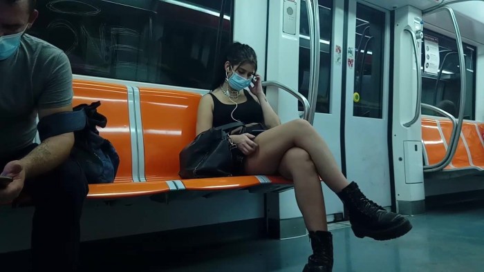 Gangbang in a public place