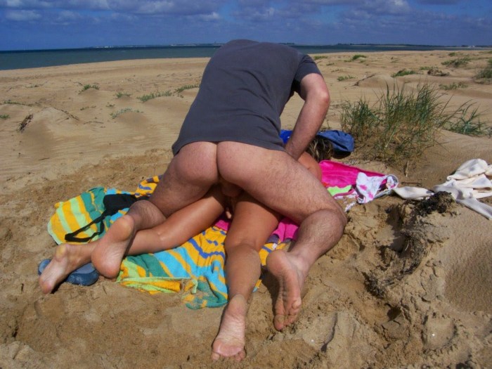 Fucking wife on the beach private