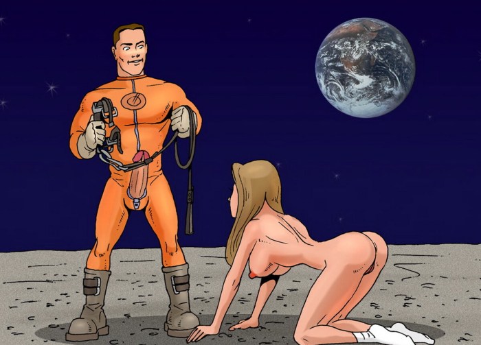Naked astronaut fuck