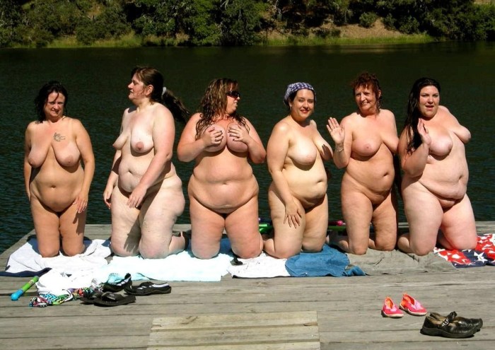 Parade of naked men and women