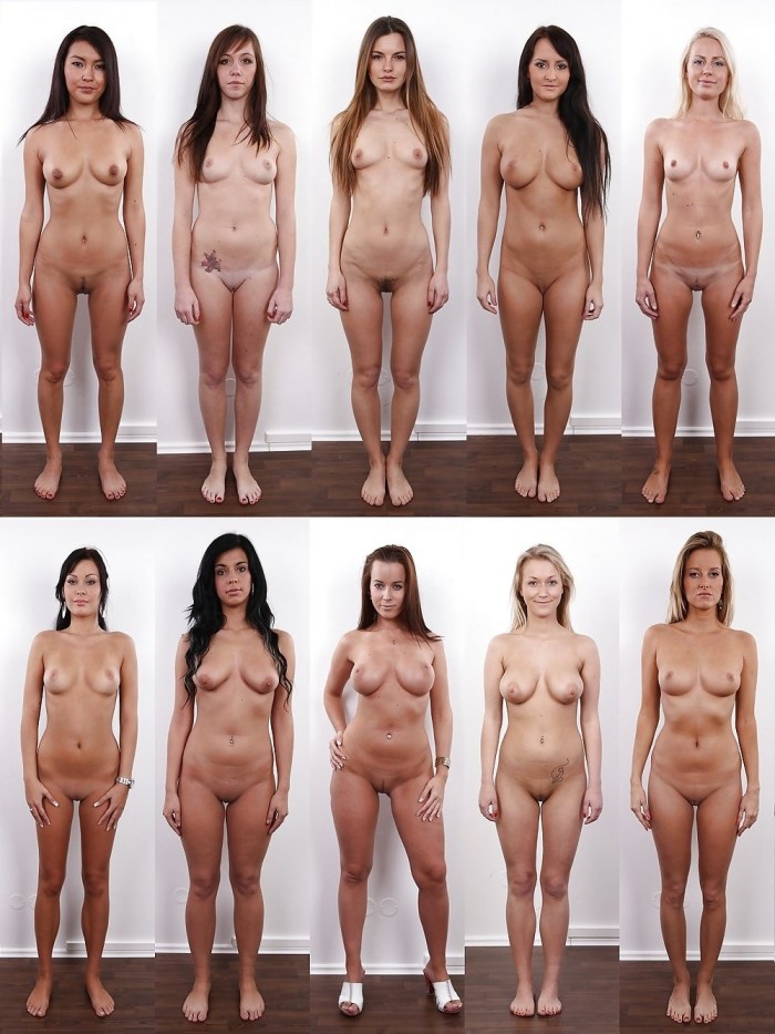Naked people of different sexes