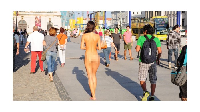 Girls are exposed in public