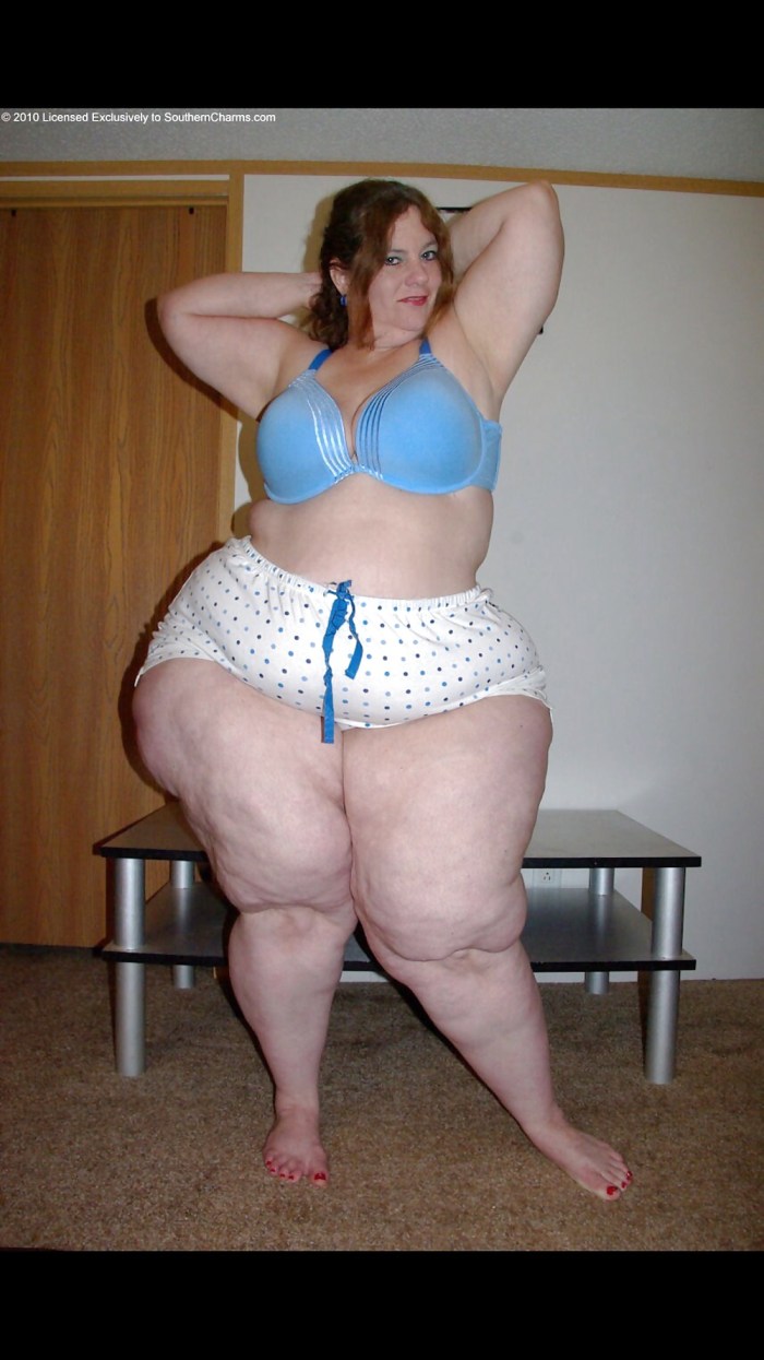 Fat cellulite woman