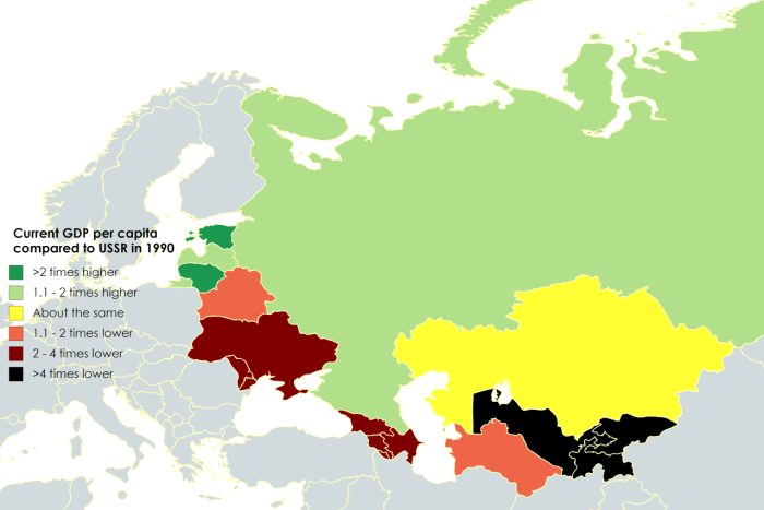 Alternative map of the USSR