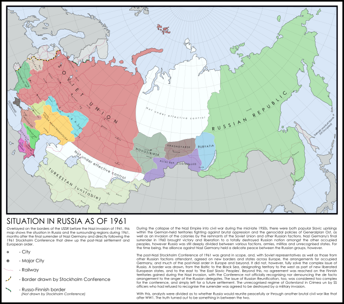 USSR on the map of the world