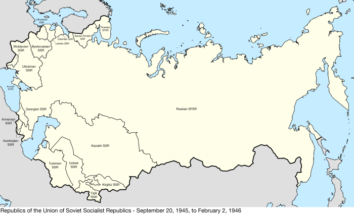 The territory of the Russian Empire of the USSR and Russia