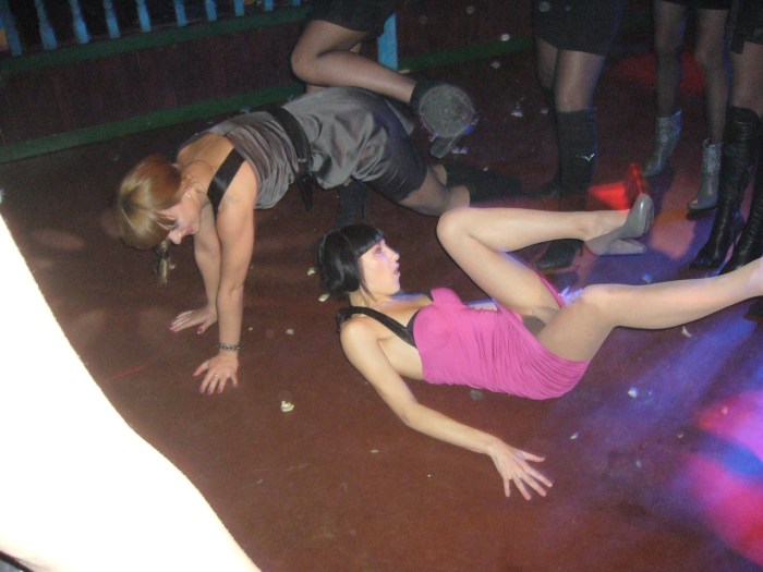 Girls on a corporate party