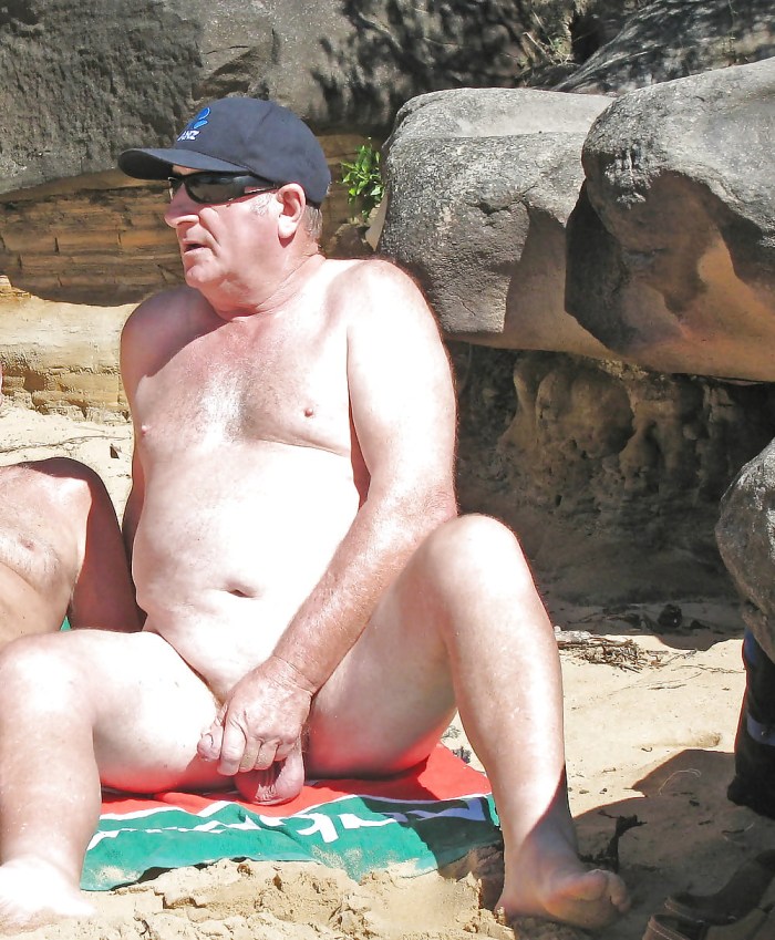 Men with an erection in public