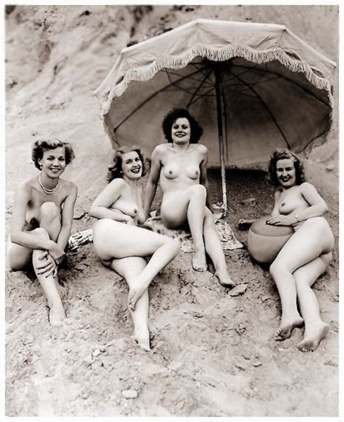 Retro nudist families