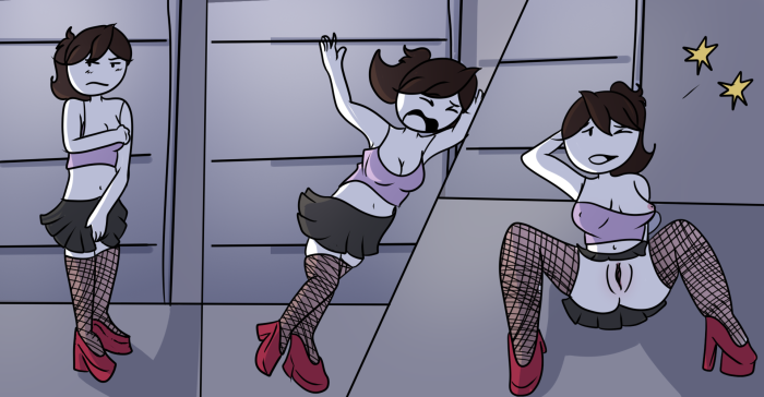 Lady and corridor 2