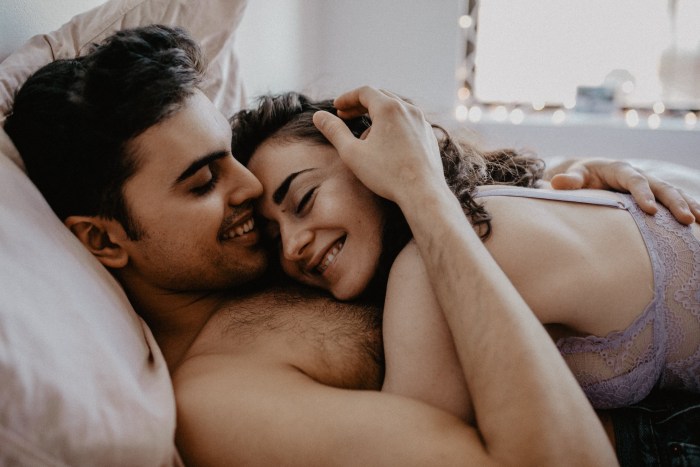 Two Young Beautiful Lovers Relax Actress