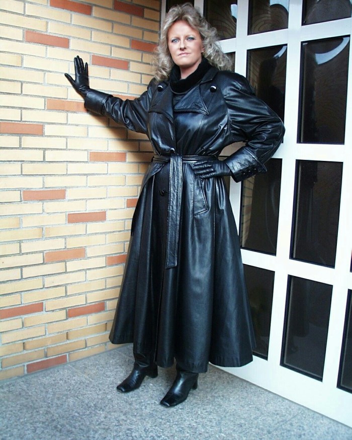 Girl in Rubber Raincoat