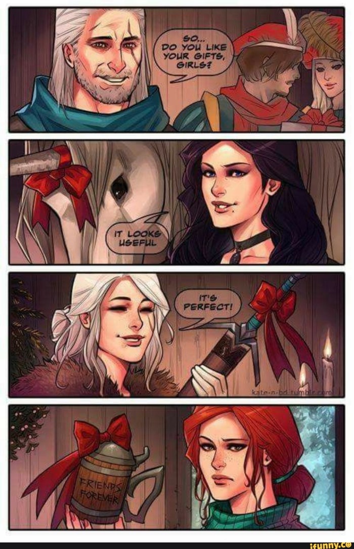 Comic Geralt and Triss