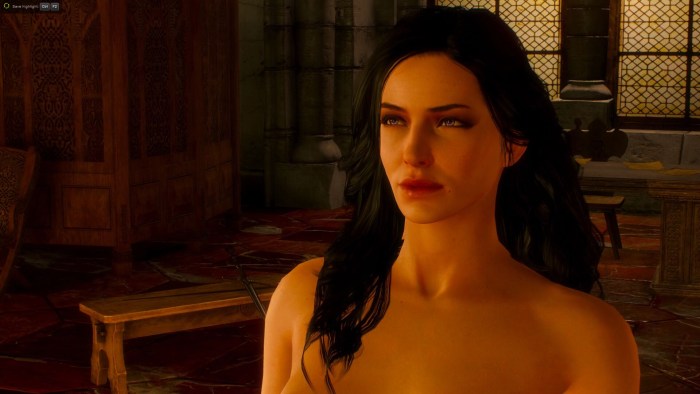 Witcher 3 Yennifer bed stage