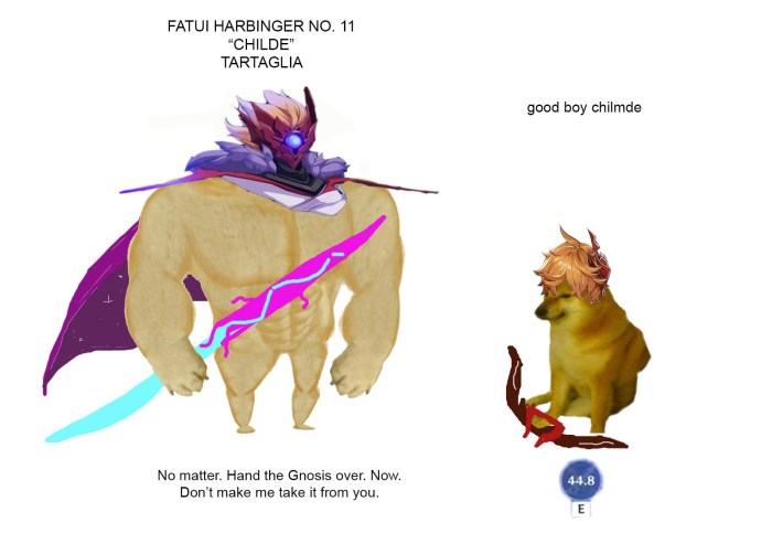 Tartalya Genshin Impact meme