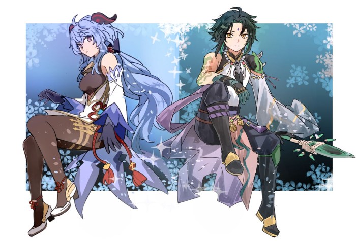 Xiao and Gan Yu Genshin Impact