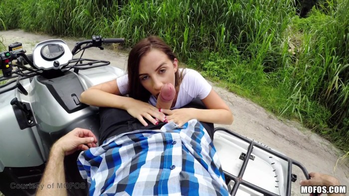 Girl on an ATV