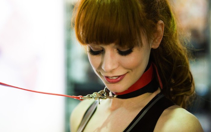 Red -haired girl submissive