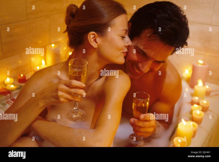 Romantic evening man and woman