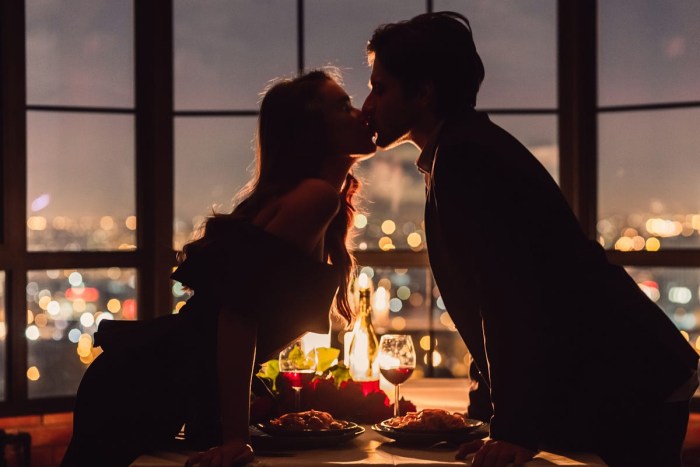 Candle kiss