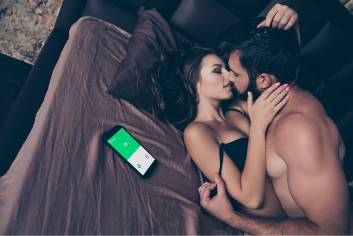 Man and woman in bed