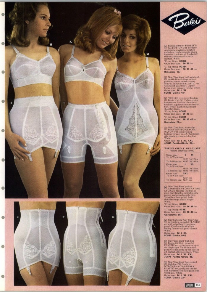 Catalogs of women's linen retro
