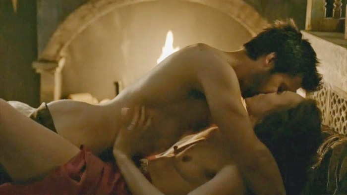 Naked Lara Puliver from the series Da Vinci Demons