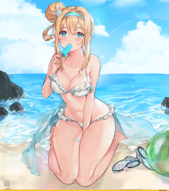 Hentai art swimsuit of cows