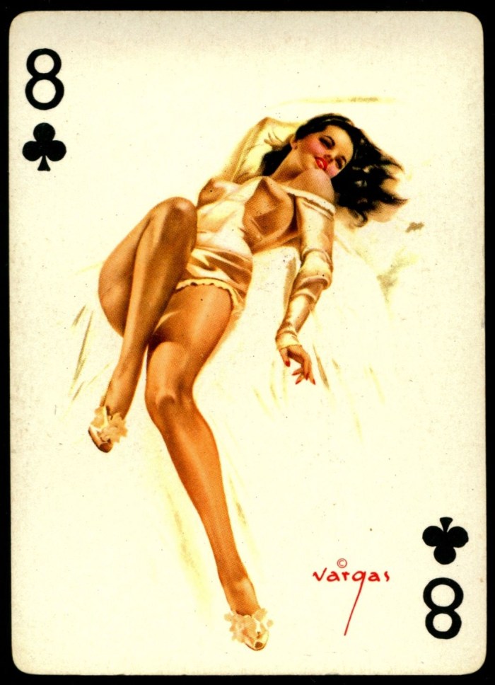 Playing cards vintage PIN AP