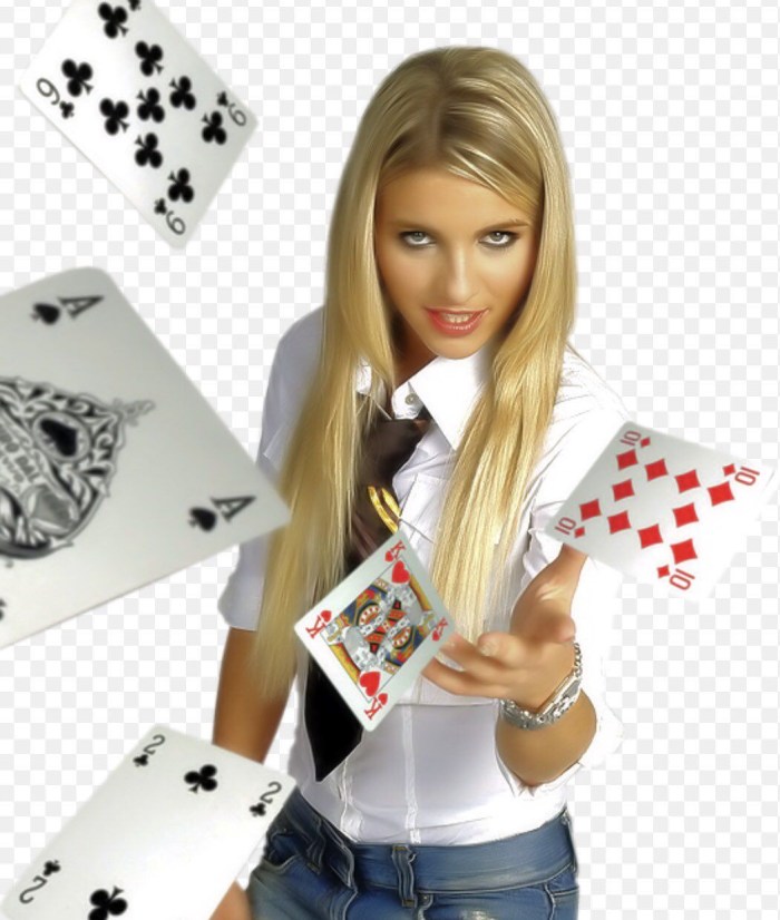 Hand with a card