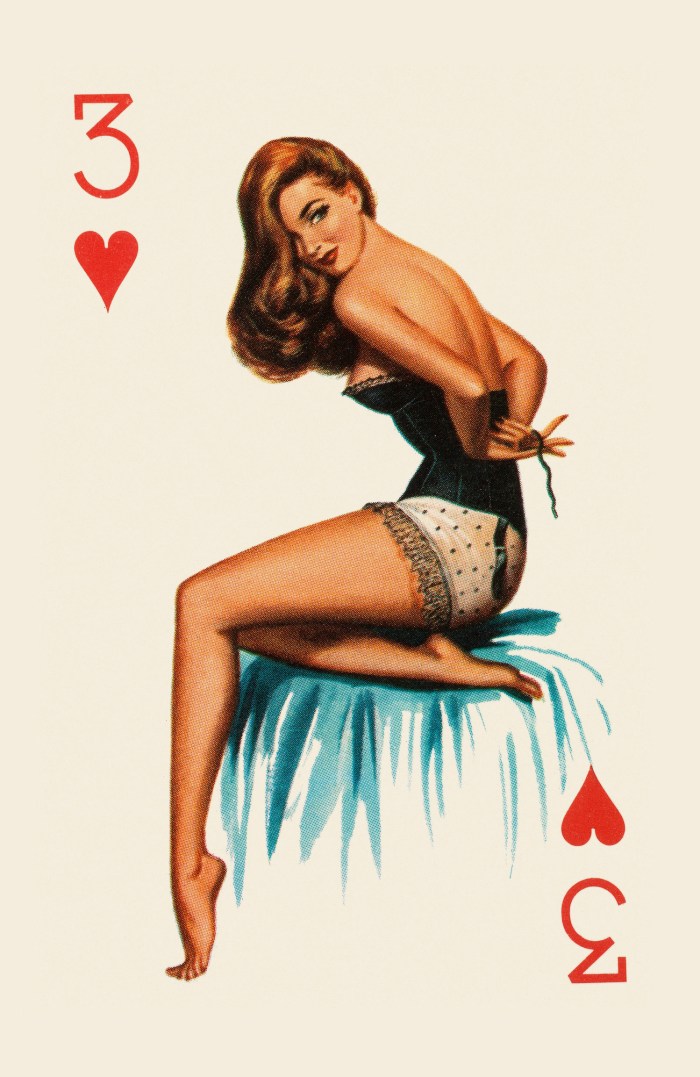 Playing cards with women