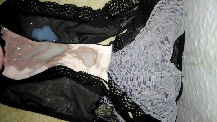 Cums in the panties of the girl (Cumming in My Panties and Pull