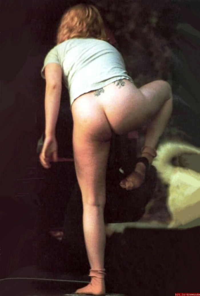 Drew Barrymore naked in films