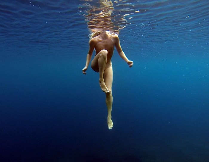 Drying in the water girl nude