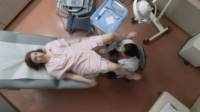 Young girls at the gynecologist
