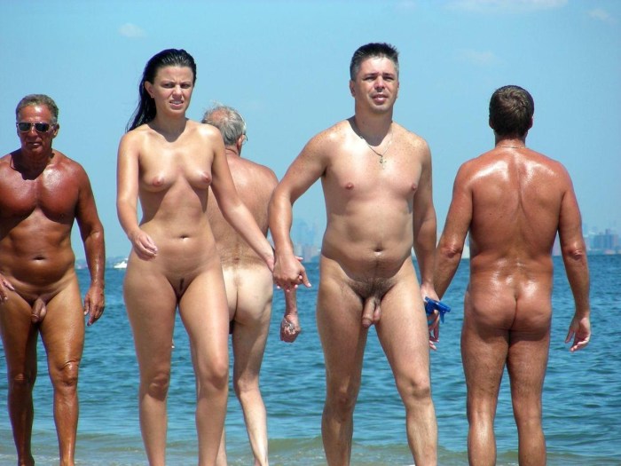 Naked rest in nature